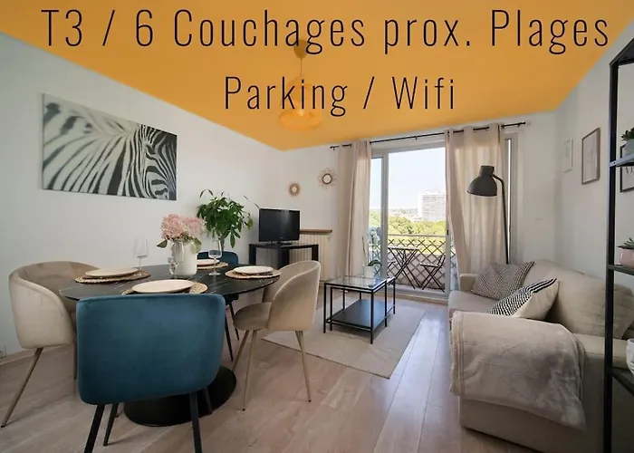 Fully Equipped Apartment With Parking 6 Beds